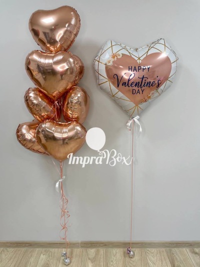 Rose gold - zestaw walentynkowy