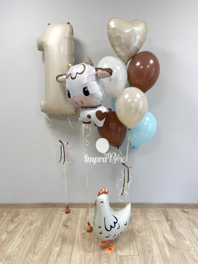 Krówka i kurczaczek -  WIEŚ set na Roczek