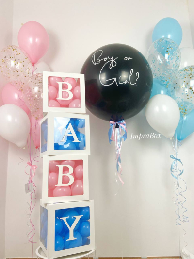 Zestaw na Gender Party (rozmiar L)